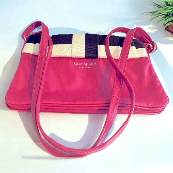 KATE SPADE New York Limited Edition Bag – Rare Silver Lining – Pink Black Cream - Picture 1 of 11